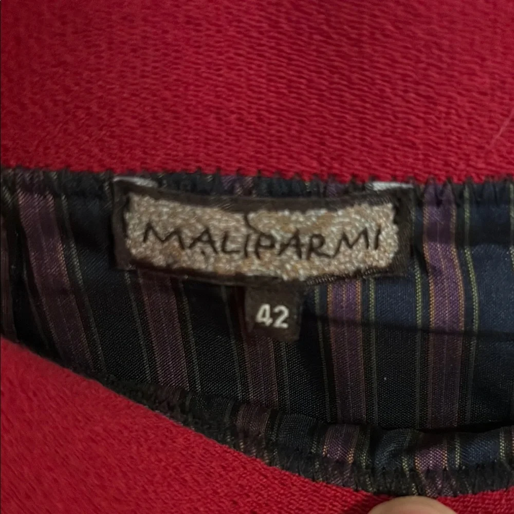 EUC Gorgeous Maliparmi Red and Black Skirt - Picture 2 of 9